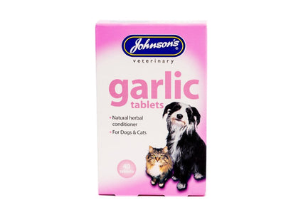 Johnsons Garlic Tablets 40 Pack - Valuepet.ie