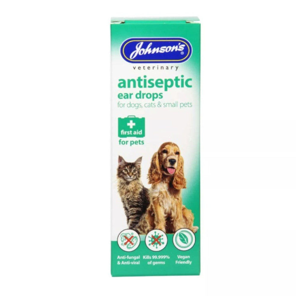 Johnsons Antiseptic Ear Drops 50ml - Valuepet.ie
