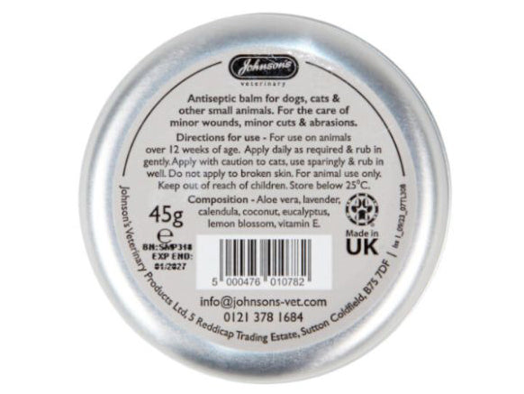 Johnsons Antiseptic Balm 45g - Valuepet.ie