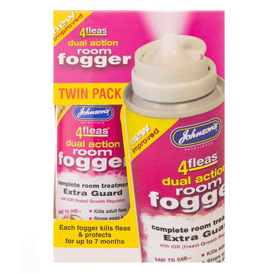 Johnsons 4Fleas Room Flea Fogger Twin Pack - Valuepet.ie