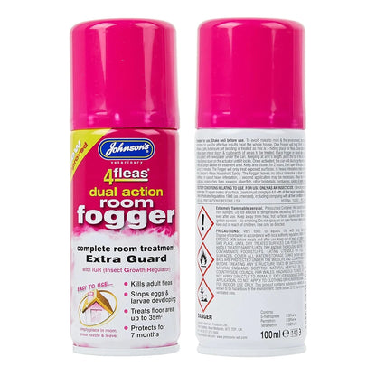Johnsons 4Fleas Room Flea Fogger Twin Pack - Valuepet.ie