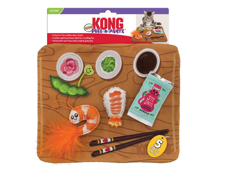 KONG  Pull-A-Partz Sushi - Valuepet.ie