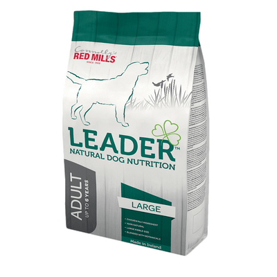 Red Mills Leader Adult Large Breed Chicken and Rice dog food bag, front of pack