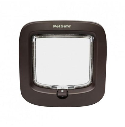 Manual-Locking Cat Flap Brown