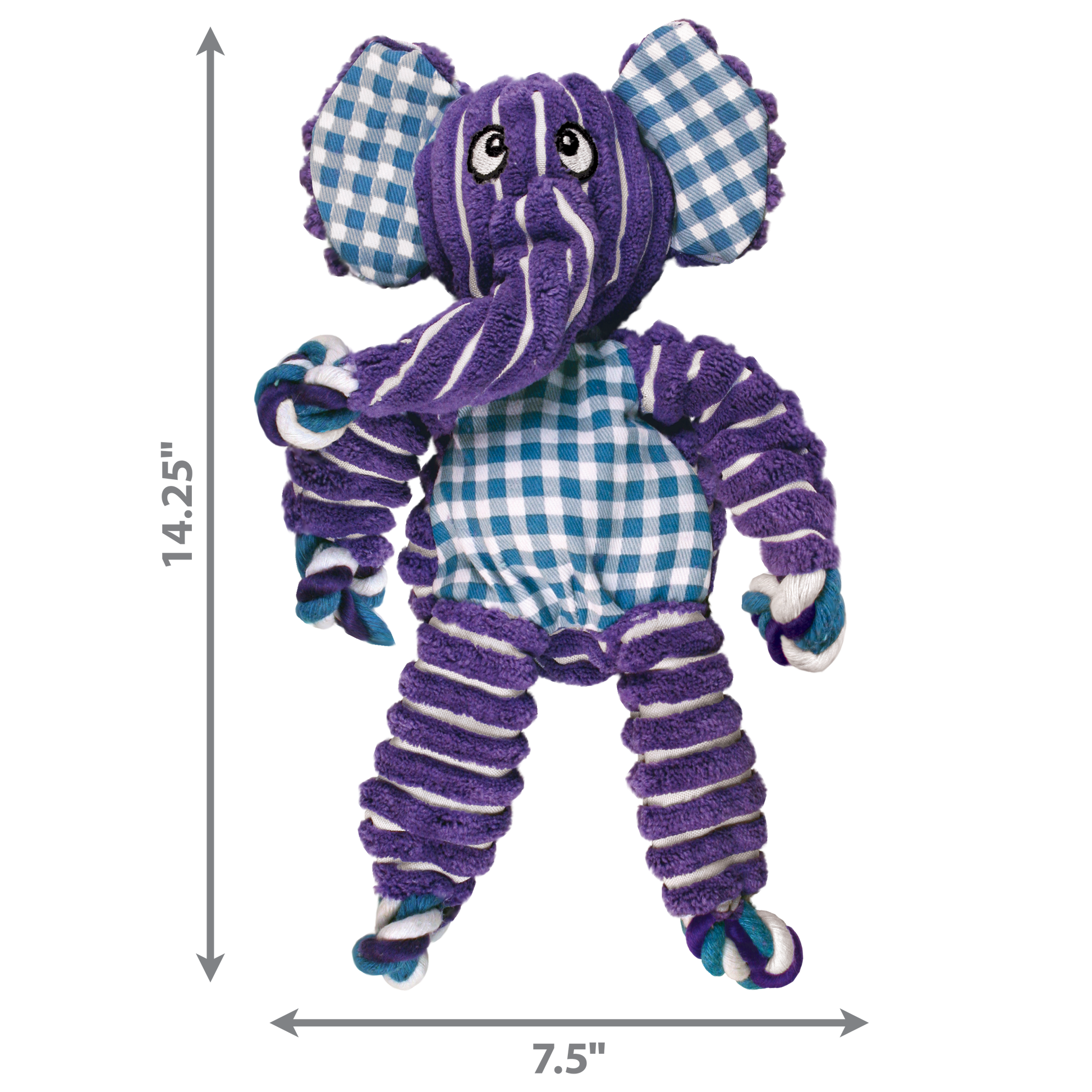 KONG  Floppy Knots Elephant - Valuepet.ie