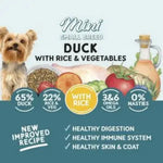 Naturo Adult Mini Dog Duck with Rice and Vegetables, 150g