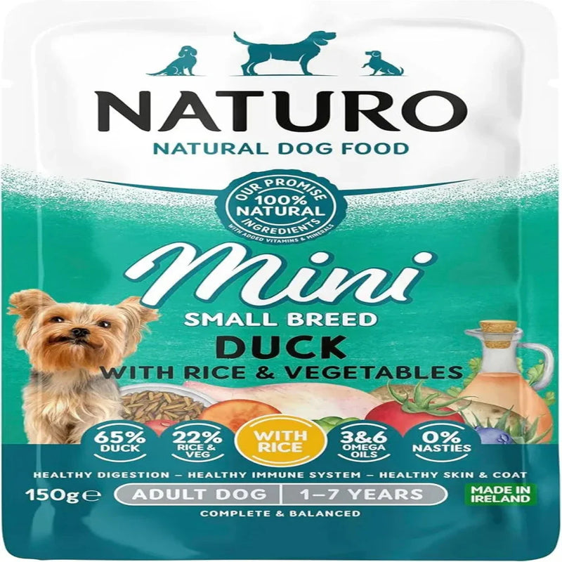 Naturo Natural Pet Adult Dog Food Mini Duck with Rice