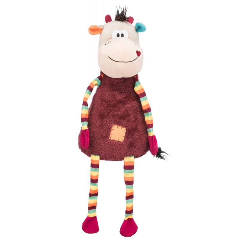 trixie cow plush dog toy