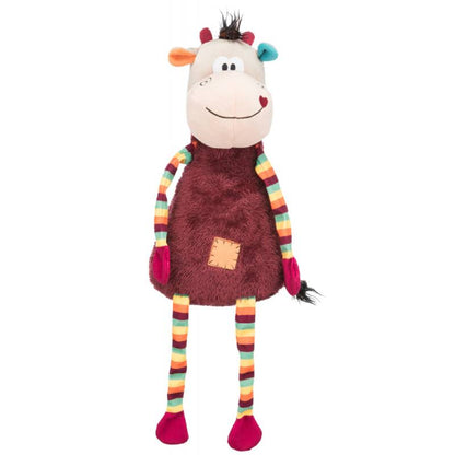 trixie cow plush dog toy