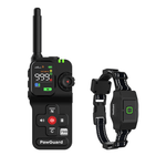 PawGuard 700 Plus handheld transmitter with external antenna and receiver collar with nylon strap