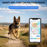 PawGuard PG860 GPS dog fence with app, blue collar strap