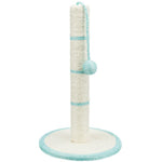 Trixie sisal cat scratching post 50cm with mint trim and play ball
