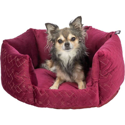 Natalya Round Bed Bordeaux 50cm - Valuepet.ie