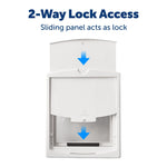 Staywell Original 2 Way Pet Door White: sliding closing panel acts as the lock