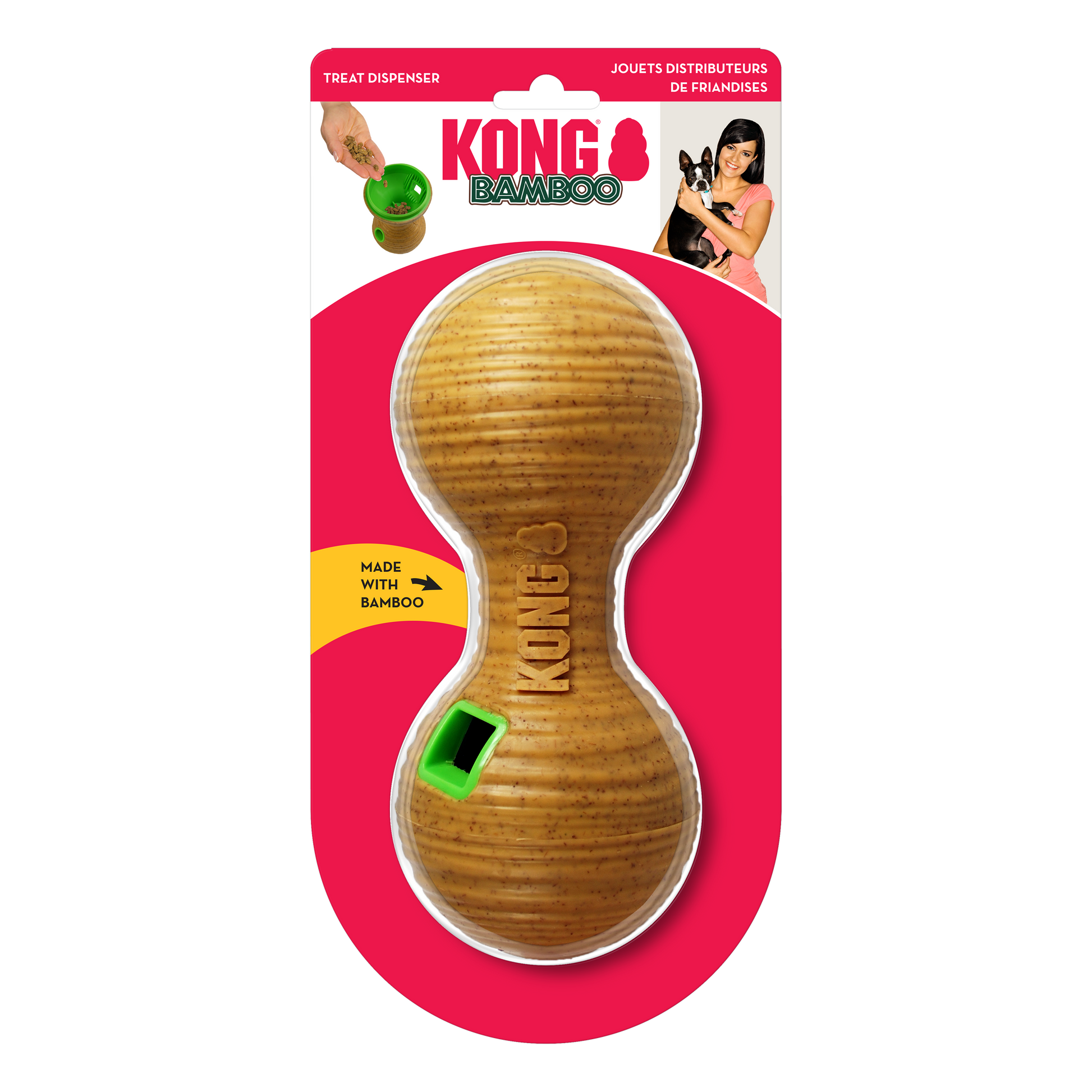 KONG  Bamboo Feeder Dumbell Medium - Valuepet.ie