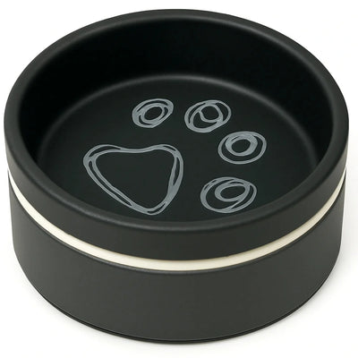Ceramic dog bowl