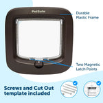 PetSafe Manual-Locking Cat Flap Brown
