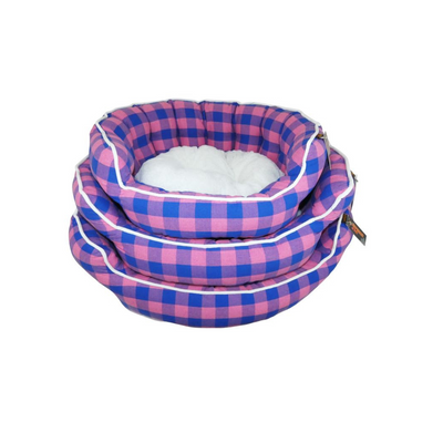 Slumber Reversible Dog Bed – Pink & Blue - Valuepet.ie