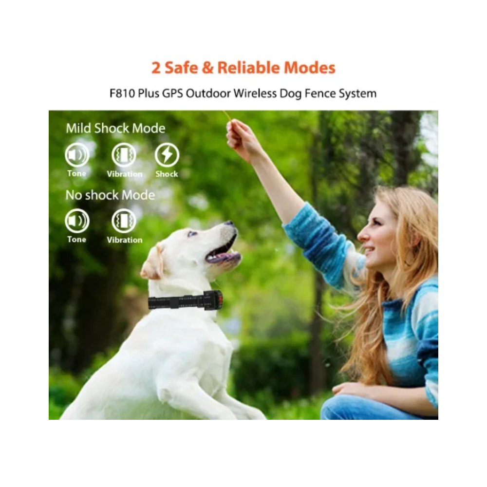 Pawguard F810 Wireless GPS Dog Fence – Adjustable Boundary & Real-Time Monitoring