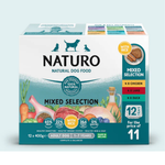 Naturo Adult Mixed Selection with Rice Wet Dog Food 400g x 12