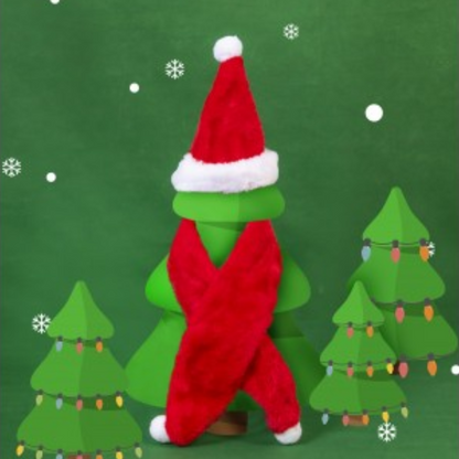 Christmas Santa Hat And Scarf For Dogs - Valuepet.ie