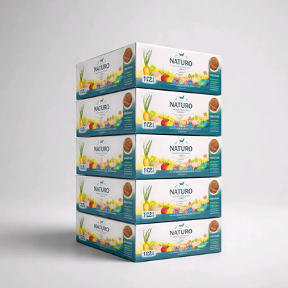 Naturo Adult Dog Chicken & Potato with Vegetables - Grain Free Dog Food | 400g Trays x 12