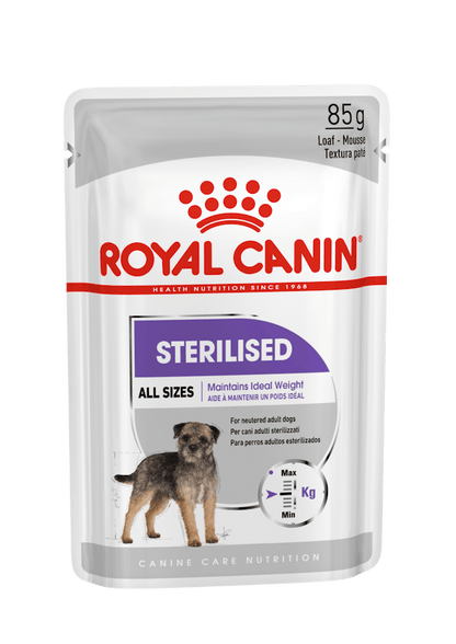 Royal Canin Sterilised Loaf Dog food 85g Pouch - Valuepet.ie