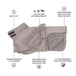 Scruffs Deluxe Drying Robe Grey