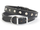 Ancol S4 Black Sewn Studded Dog Collar  (35-43cm Size 4)