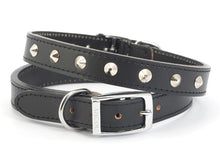 SEWN STUDDED COLLAR BLACK 22