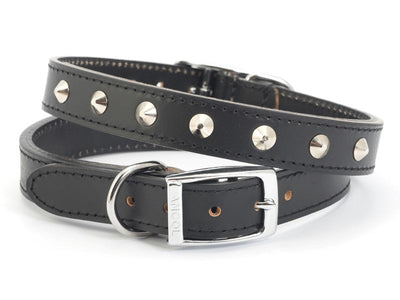 SEWN STUDDED COLLAR BLACK 22