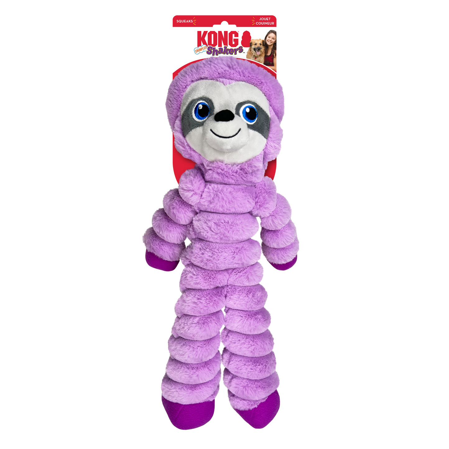 KONG Shakers Crumples Sloth XL - Valuepet.ie