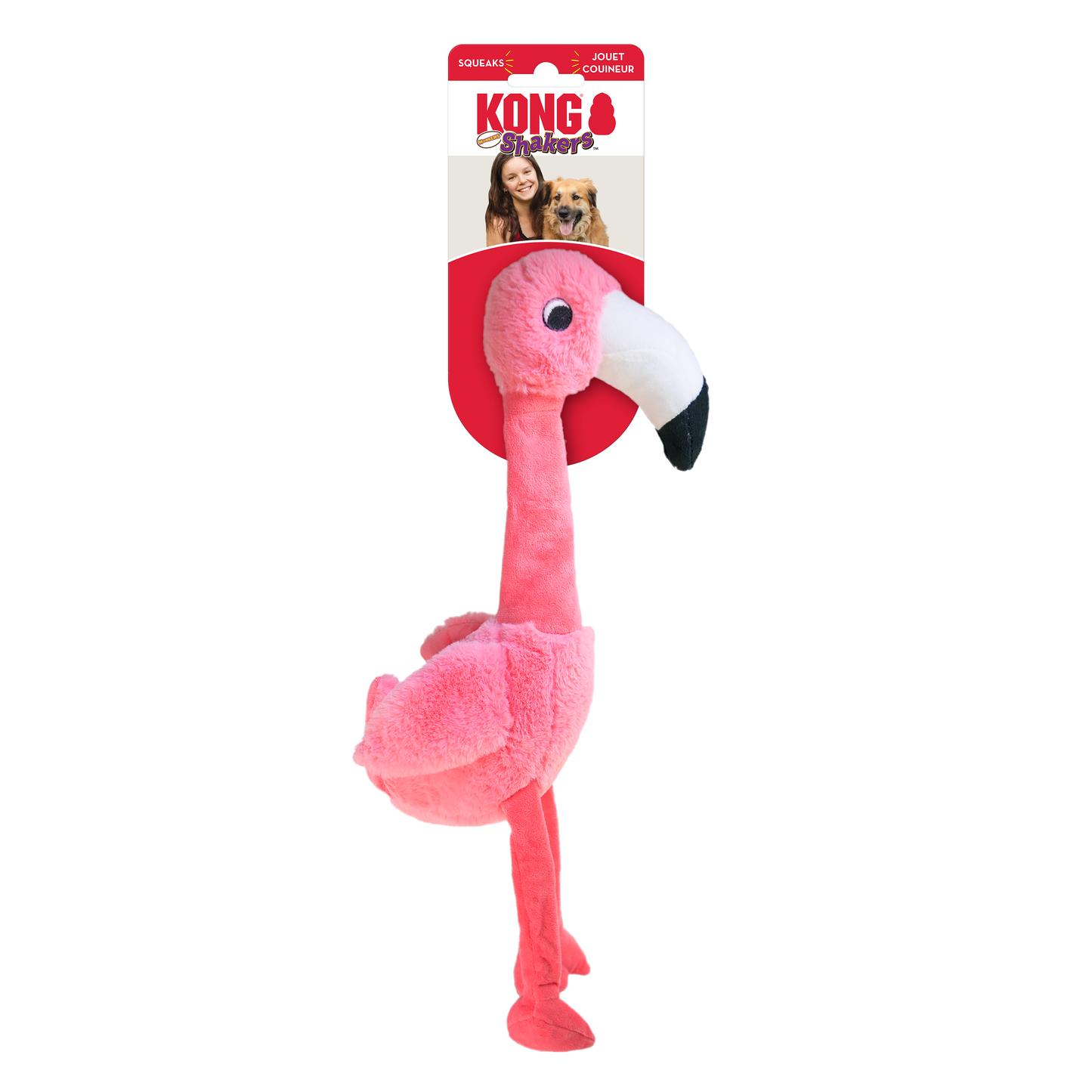 KONG  Shaker Honker Flamingo - Valuepet.ie