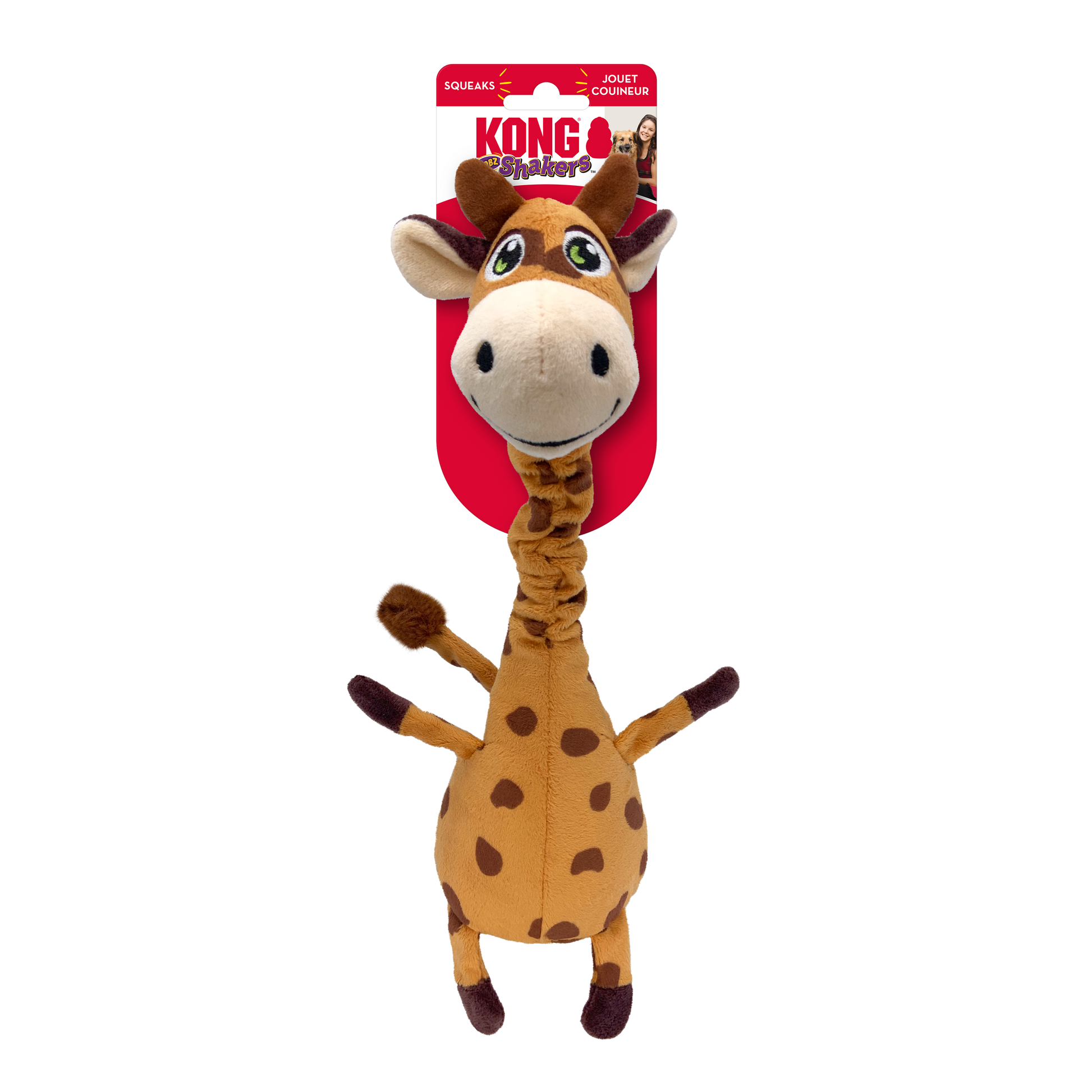 KONG  Shakers Bobz Giraffe Medium - Valuepet.ie