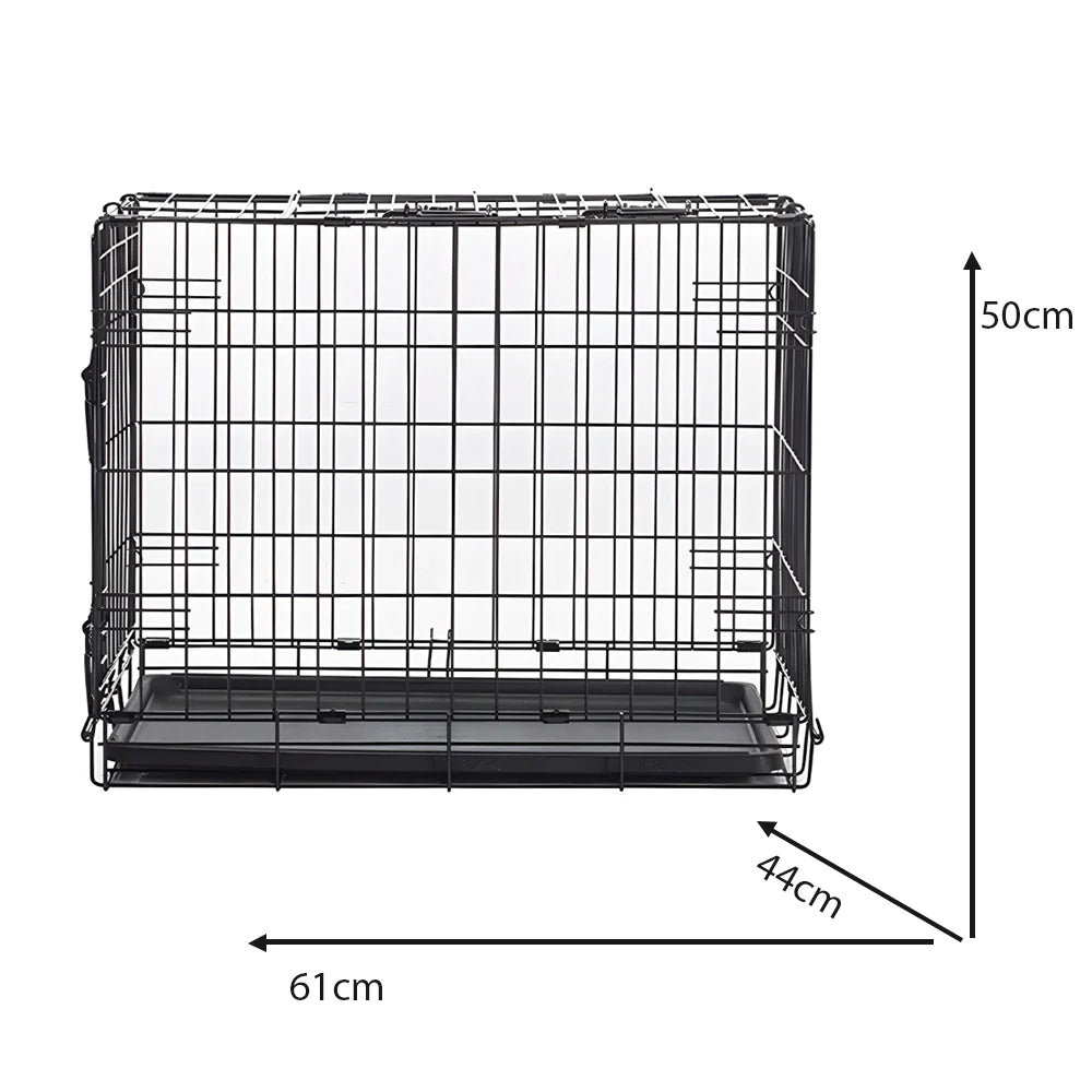 61cm Savic Dog Cottage Crate Black - Valuepet.ie