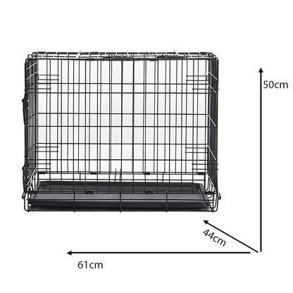 61cm Savic Dog Cottage Crate Black - Valuepet.ie