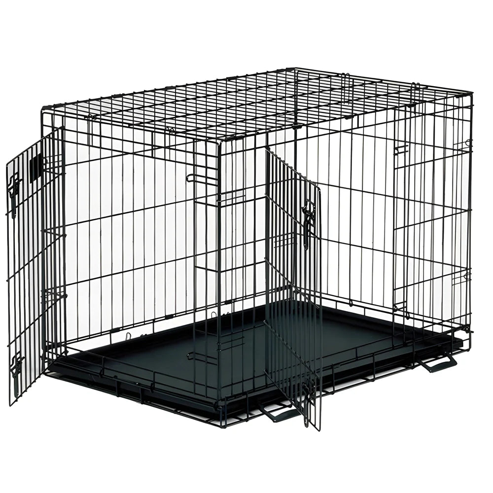 61cm Savic Dog Cottage Crate Black - Valuepet.ie