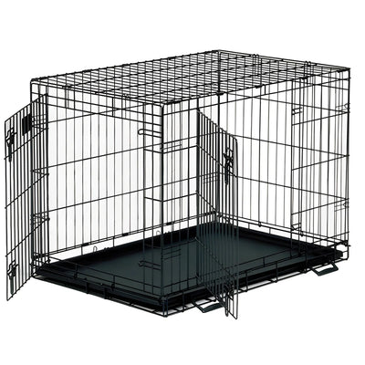 61cm Savic Dog Cottage Crate Black - Valuepet.ie