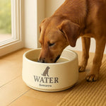 Scruff Icon water Bowl Cream Ceramic
