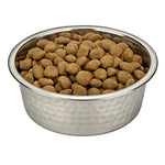 Metal dog bowl