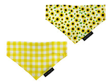 Soho Pet Bandana 2 pack Sunflower/Yellow - 100% recycled fabric - PetWorld