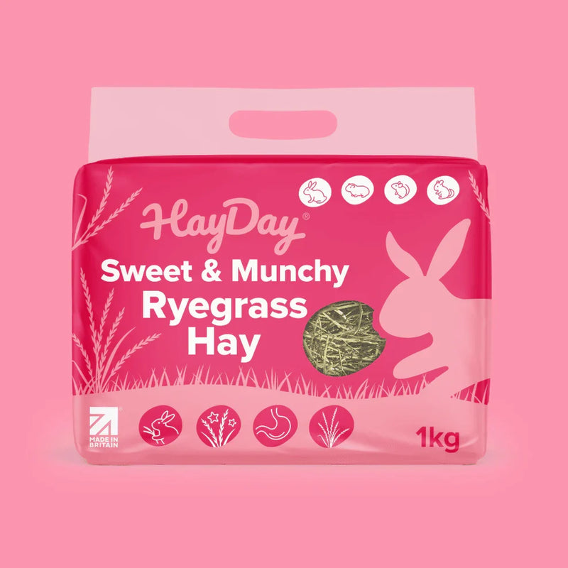 Sweet & Munchy Ryegrass Hay 1kg