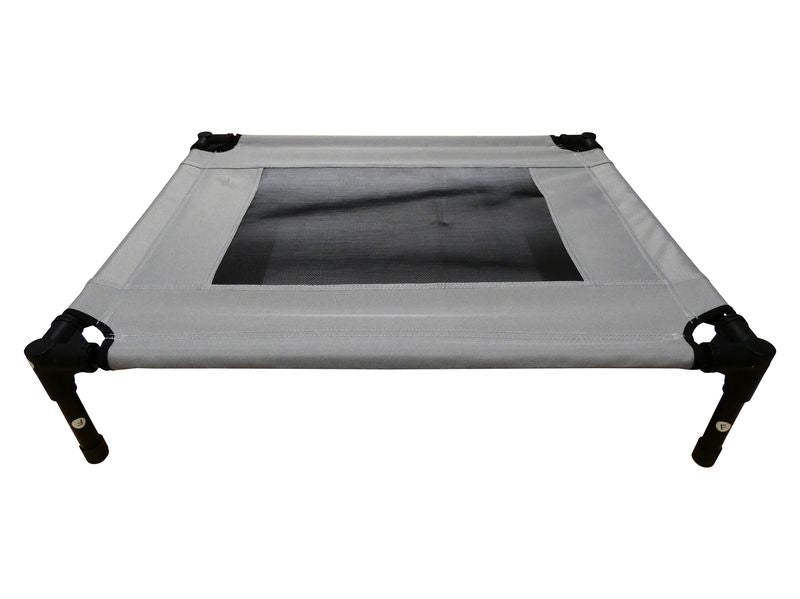 Pet Cot Raised Comfort Bed – Grey 76x62cm - Valuepet.ie