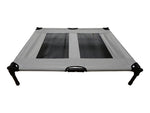 Pet Cot Raised Comfort Bed – Grey 91x76cm - Valuepet.ie