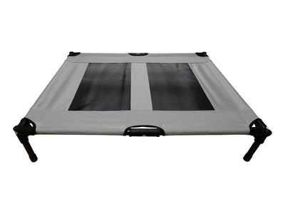 Pet Cot Raised Comfort Bed – Grey 91x76cm - Valuepet.ie