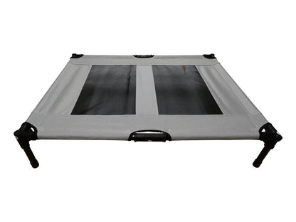 Pet Cot Raised Comfort Bed – Grey 91x76cm - Valuepet.ie