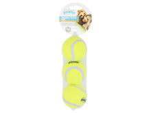 Pawise Squeaky Tennis Ball 6cm 3pk - Valuepet.ie