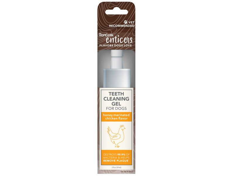 TropiClean Enticers Dog Teeth Cleaning Treat Gel chicken - Valuepet.ie