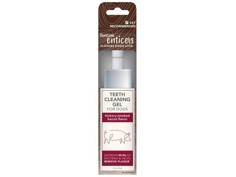 TropiClean Enticers Dog Teeth Cleaning Treat Gel Bacon - Valuepet.ie