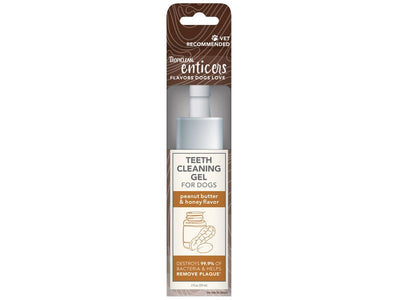 TropiClean Enticers Dog Teeth Cleaning Treat Gel Peanut Butter - Valuepet.ie